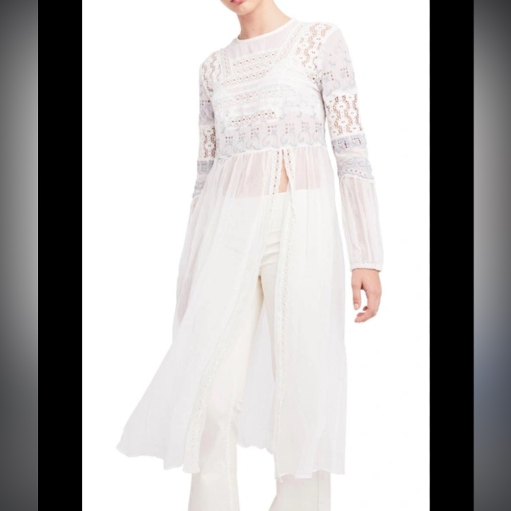 Elegant White Lace Women Dress